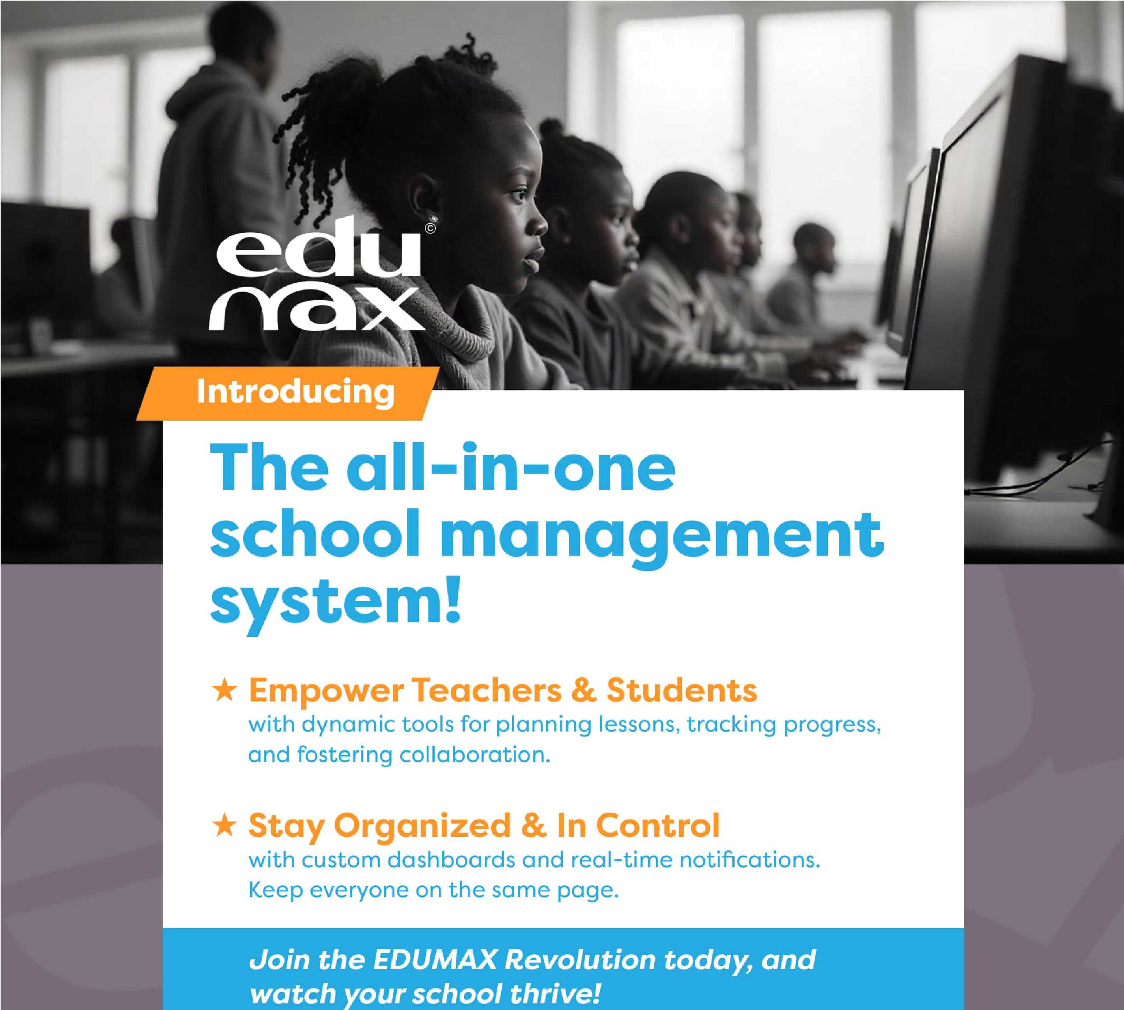 Retail boutique interior with digital signage